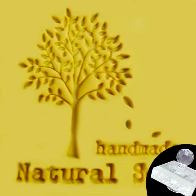 Customized Custom Soap Stamp Mold Sealing Seals For Diy Handmade Soap Making Supplies Tools Plants Tree Flower Pattern