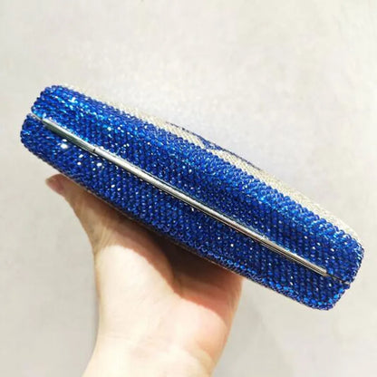 Customized Luxury Crystals Israel Flag Design Evening Bag UK USA Pattern Clutch Bags for Women Purse Stone Clutches Bags