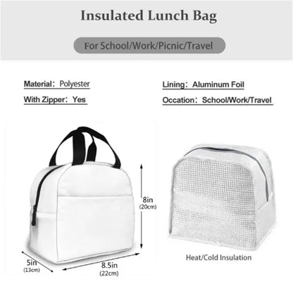 Customized Print DIY Your like Photo or Logo Boys Girls Kids Portable Lunch Box Bags Insulated Picnic Cooler Bag Lunch Tote