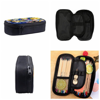 Customized Print DIY Your like Photo or Logo Boys Girls Kids Teenager Student Canvas Pencil Case Box Purse Pen Bags