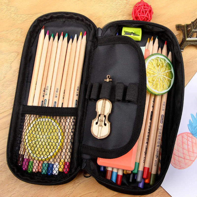 Customized Print DIY Your like Photo or Logo Boys Girls Kids Teenager Student Canvas Pencil Case Box Purse Pen Bags