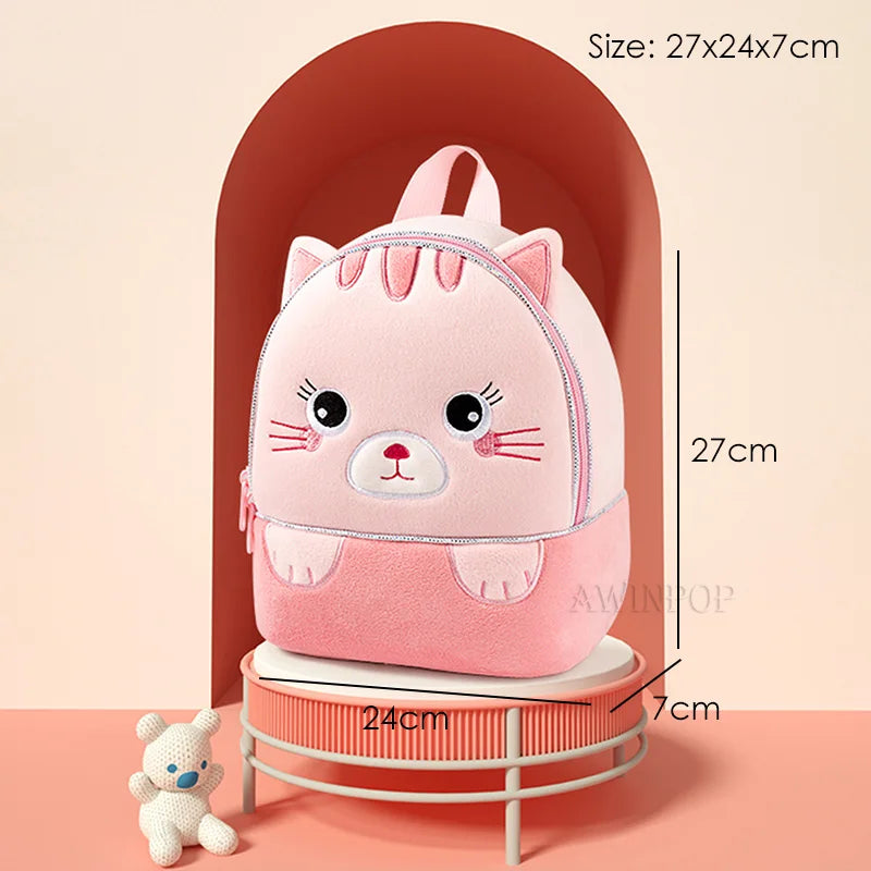 Cute 3D Deer School Bags for Children Cartoon Unicorn School Backpacks Kindergarten Girls Kids Kawaii Schoolbag Mochila Escolar