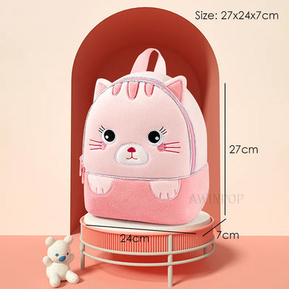 Cute 3D Deer School Bags for Children Cartoon Unicorn School Backpacks Kindergarten Girls Kids Kawaii Schoolbag Mochila Escolar