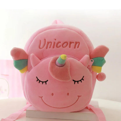 Cute 3D Unicorn School Backpack For Girls Boy Cartoon Cute Soft Plush School Bag Kids Children Schoolbag Best Gift Toy Doll Bags