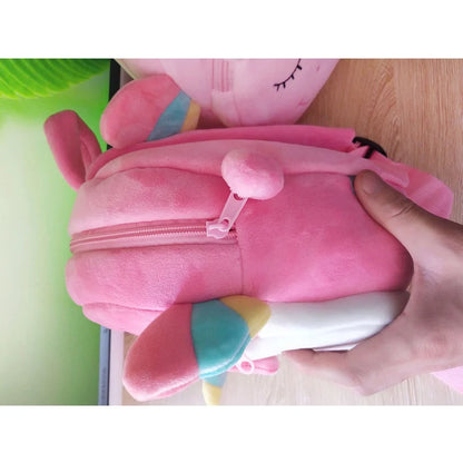 Cute 3D Unicorn School Backpack For Girls Boy Cartoon Cute Soft Plush School Bag Kids Children Schoolbag Best Gift Toy Doll Bags