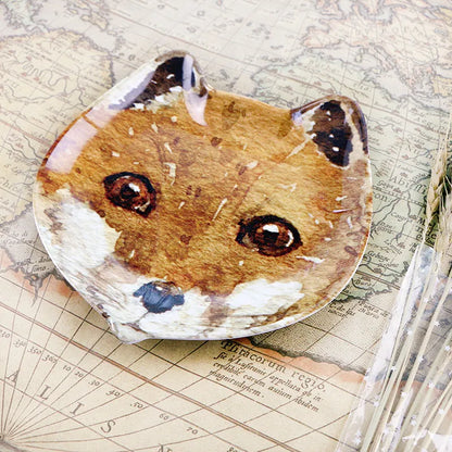 Cute Animal Dishes Kids Plates Owl Fox Shape Cake Pastry Melamine Dinner Tableware Saucer Tray Steak Home Decor Baby Dish