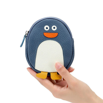Cute Animal Wallet Storage Genuine Leather Small Handbag Mini Creative Coin Bag