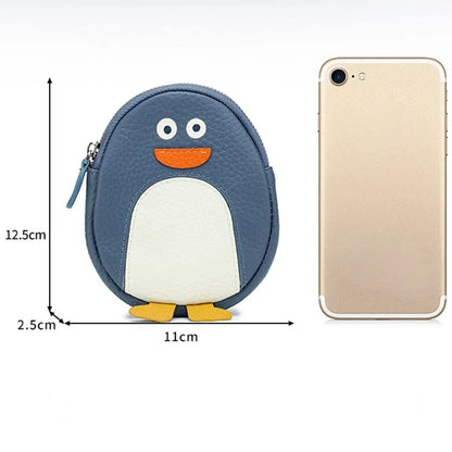 Cute Animal Wallet Storage Genuine Leather Small Handbag Mini Creative Coin Bag