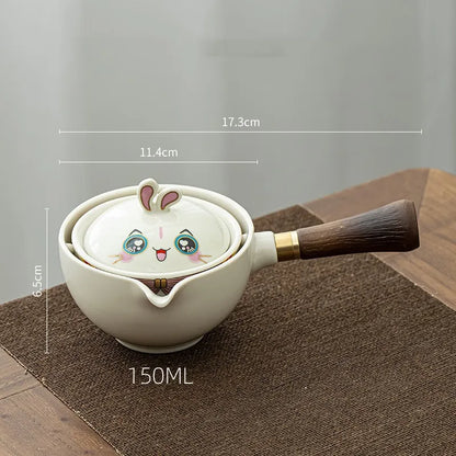 Cute Animals Ceramic Teapot Chinese Teaware Sets Travel Tea Cup Kung Fu Tea Chinese Tea Pot Portable Tea Set Drinkware Tea maker