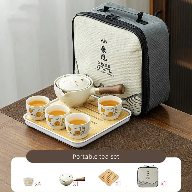 Cute Animals Ceramic Teapot Chinese Teaware Sets Travel Tea Cup Kung Fu Tea Chinese Tea Pot Portable Tea Set Drinkware Tea maker