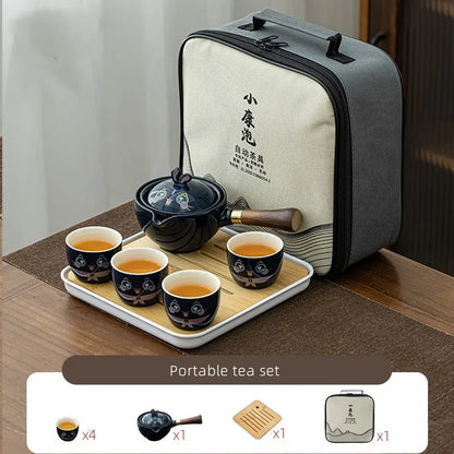Cute Animals Ceramic Teapot Chinese Teaware Sets Travel Tea Cup Kung Fu Tea Chinese Tea Pot Portable Tea Set Drinkware Tea maker