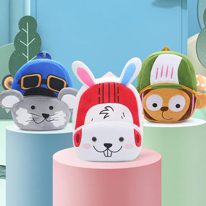 Cute Animals School Backpacks for Boys Girls Cartoon Kids School Bag Soft Kindergarten Children Bookbag Mochilas Para Ninos Gift