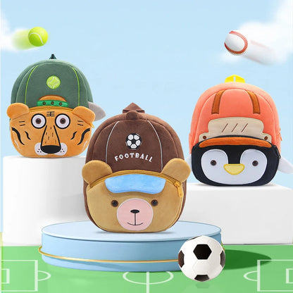 Cute Animals School Backpacks for Boys Girls Cartoon Kids School Bag Soft Kindergarten Children Bookbag Mochilas Para Ninos Gift