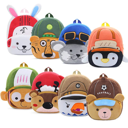 Cute Animals School Backpacks for Boys Girls Cartoon Kids School Bag Soft Kindergarten Children Bookbag Mochilas Para Ninos Gift