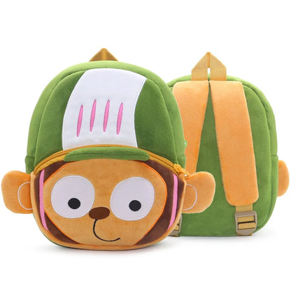 Cute Animals School Backpacks for Boys Girls Cartoon Kids School Bag Soft Kindergarten Children Bookbag Mochilas Para Ninos Gift