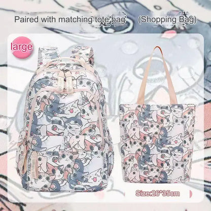 Cute Cat School Bags for Girls 2023 Kawaii Backpack Women Fashion Korean Backpacks for Students Children Cartable Scolaire Fille