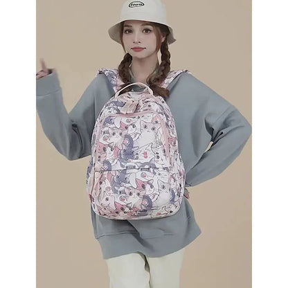 Cute Cat School Bags for Girls 2023 Kawaii Backpack Women Fashion Korean Backpacks for Students Children Cartable Scolaire Fille
