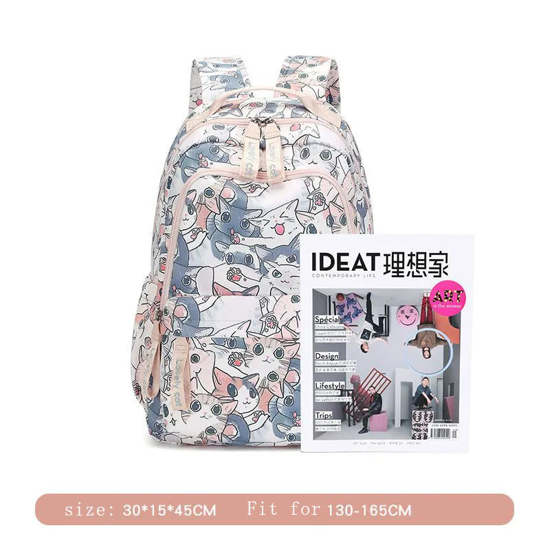 Cute Cat School Bags for Girls 2023 Kawaii Backpack Women Fashion Korean Backpacks for Students Children Cartable Scolaire Fille