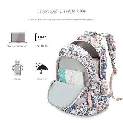 Cute Cat School Bags for Girls 2023 Kawaii Backpack Women Fashion Korean Backpacks for Students Children Cartable Scolaire Fille