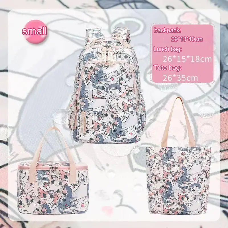 Cute Cat School Bags for Girls 2023 Kawaii Backpack Women Fashion Korean Backpacks for Students Children Cartable Scolaire Fille