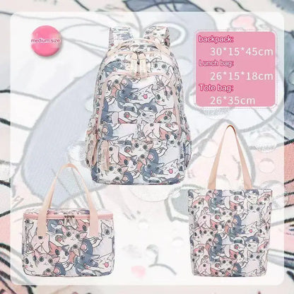 Cute Cat School Bags for Girls 2023 Kawaii Backpack Women Fashion Korean Backpacks for Students Children Cartable Scolaire Fille