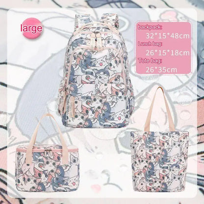 Cute Cat School Bags for Girls 2023 Kawaii Backpack Women Fashion Korean Backpacks for Students Children Cartable Scolaire Fille