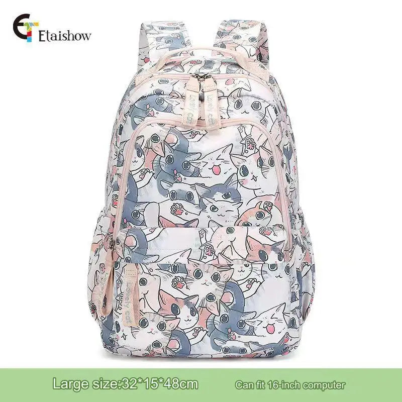 Cute Cat School Bags for Girls 2023 Kawaii Backpack Women Fashion Korean Backpacks for Students Children Cartable Scolaire Fille