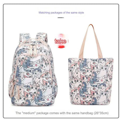 Cute Cat School Bags for Girls 2023 Kawaii Backpack Women Fashion Korean Backpacks for Students Children Cartable Scolaire Fille