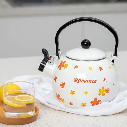 Cute Ceramic Kettle with Whistle Teapots To Boil Water Portable Kettle Induction Cooker Eletrica Utensils for Kitchen