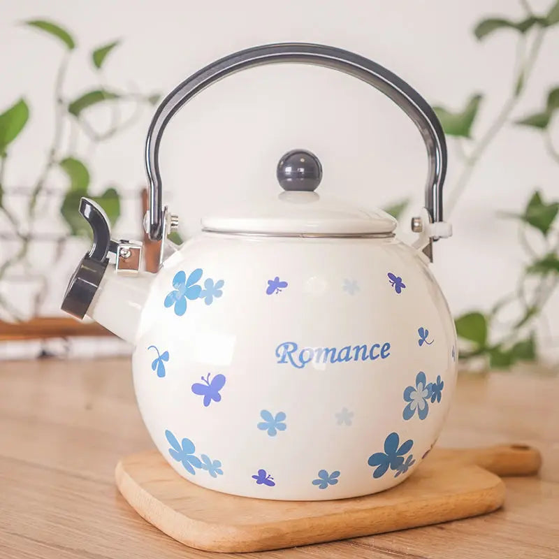 Cute Ceramic Kettle with Whistle Teapots To Boil Water Portable Kettle Induction Cooker Eletrica Utensils for Kitchen
