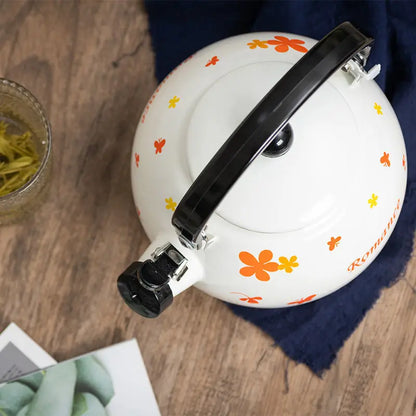 Cute Ceramic Kettle with Whistle Teapots To Boil Water Portable Kettle Induction Cooker Eletrica Utensils for Kitchen