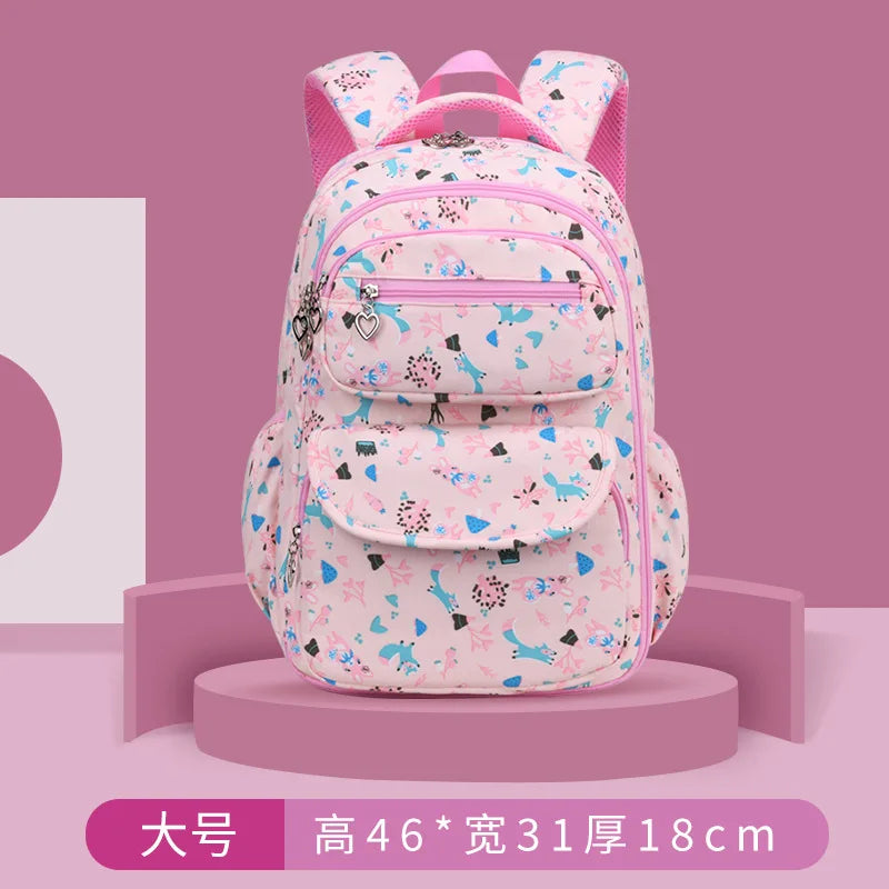 Cute Children School Backpack For Girls Princess Students Backpack Waterproof Primary School Bag Kids Teenager School bag