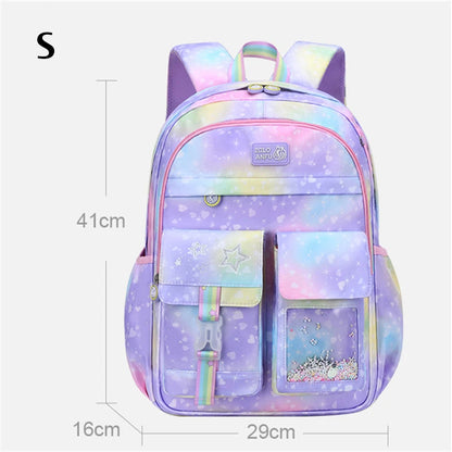 Cute Children School Backpack For Girls Waterproof School Bag Princess Students Backpack Teenager Schoolbag