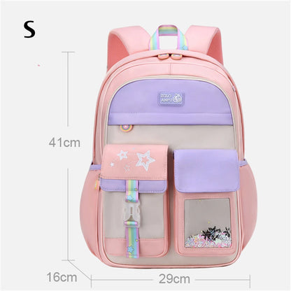 Cute Children School Backpack For Girls Waterproof School Bag Princess Students Backpack Teenager Schoolbag