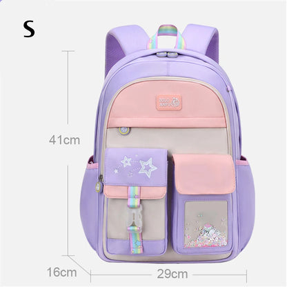 Cute Children School Backpack For Girls Waterproof School Bag Princess Students Backpack Teenager Schoolbag