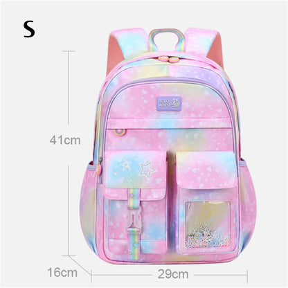 Cute Children School Backpack For Girls Waterproof School Bag Princess Students Backpack Teenager Schoolbag