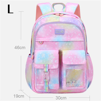 Cute Children School Backpack For Girls Waterproof School Bag Princess Students Backpack Teenager Schoolbag