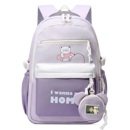 Cute College Middle School Backpack for Teen Waterproof Travel Rucksack Casual Daypack,Primary Middle Schoolbags for Boy