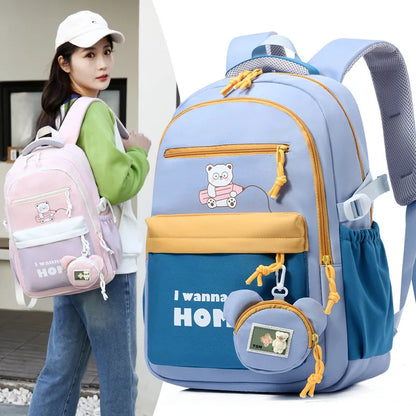Cute College Middle School Backpack for Teen Waterproof Travel Rucksack Casual Daypack,Primary Middle Schoolbags for Boy