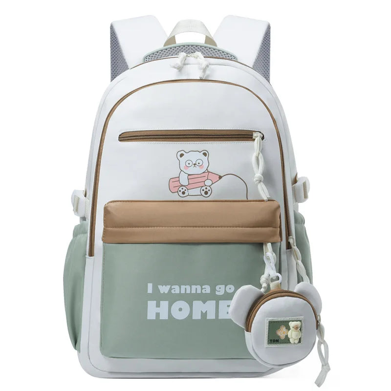 Cute College Middle School Backpack for Teen Waterproof Travel Rucksack Casual Daypack,Primary Middle Schoolbags for Boy