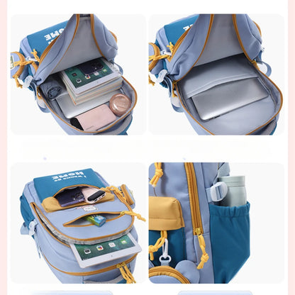 Cute College Middle School Backpack for Teen Waterproof Travel Rucksack Casual Daypack,Primary Middle Schoolbags for Boy