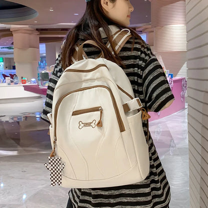 Cute Female Backpack Casual Laptop College Student Rucksack Nylon Teenage Boy Girl School Bag Multi Pocket Women Bagpack 2023