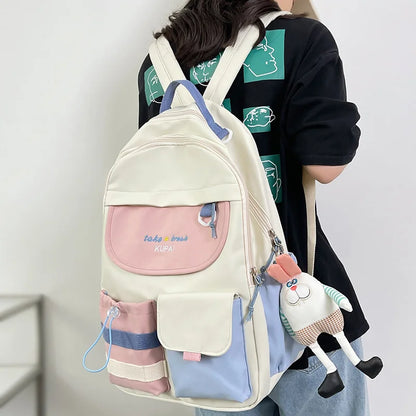 Cute Female College Backpack Trendy Girl Harajuku Travel School Bag Kawaii Ladies Student Backpack Fashion Women Laptop Book Bag