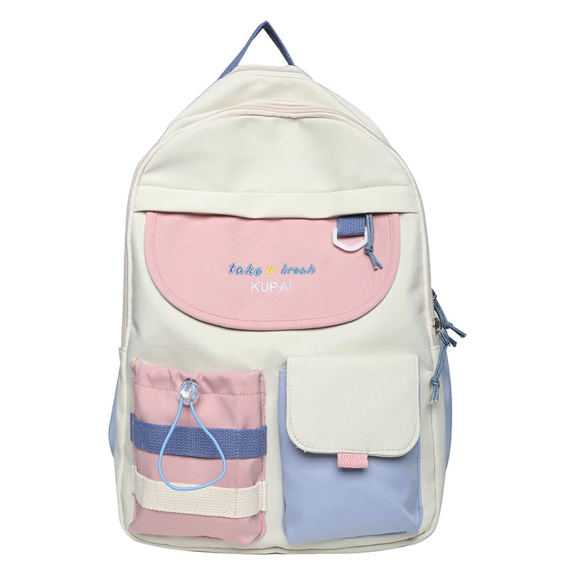 Cute Female College Backpack Trendy Girl Harajuku Travel School Bag Kawaii Ladies Student Backpack Fashion Women Laptop Book Bag