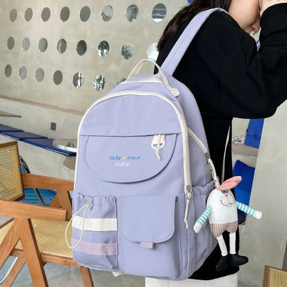 Cute Female College Backpack Trendy Girl Harajuku Travel School Bag Kawaii Ladies Student Backpack Fashion Women Laptop Book Bag