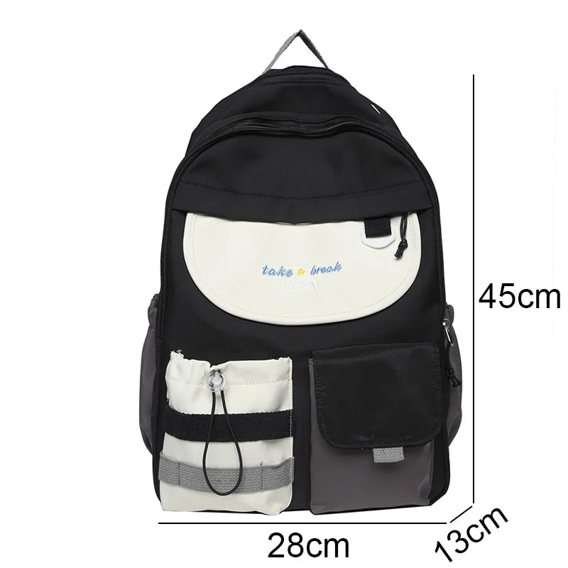 Cute Female College Backpack Trendy Girl Harajuku Travel School Bag Kawaii Ladies Student Backpack Fashion Women Laptop Book Bag