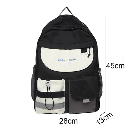 Cute Female College Backpack Trendy Girl Harajuku Travel School Bag Kawaii Ladies Student Backpack Fashion Women Laptop Book Bag
