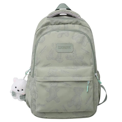 Cute Female Waterproof Printing Laptop College Backpack Girl Travel Leisure School Bag Fashion Women Student Lady Nylon Book Bag