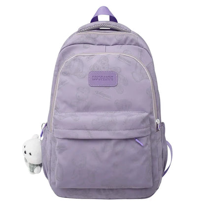 Cute Female Waterproof Printing Laptop College Backpack Girl Travel Leisure School Bag Fashion Women Student Lady Nylon Book Bag