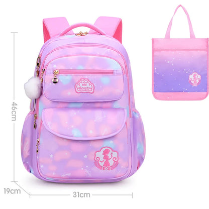 Cute Girls School Bags Children Primary School Backpack kids Book Bag Princess Schoolbag Waterproof Student Backpack